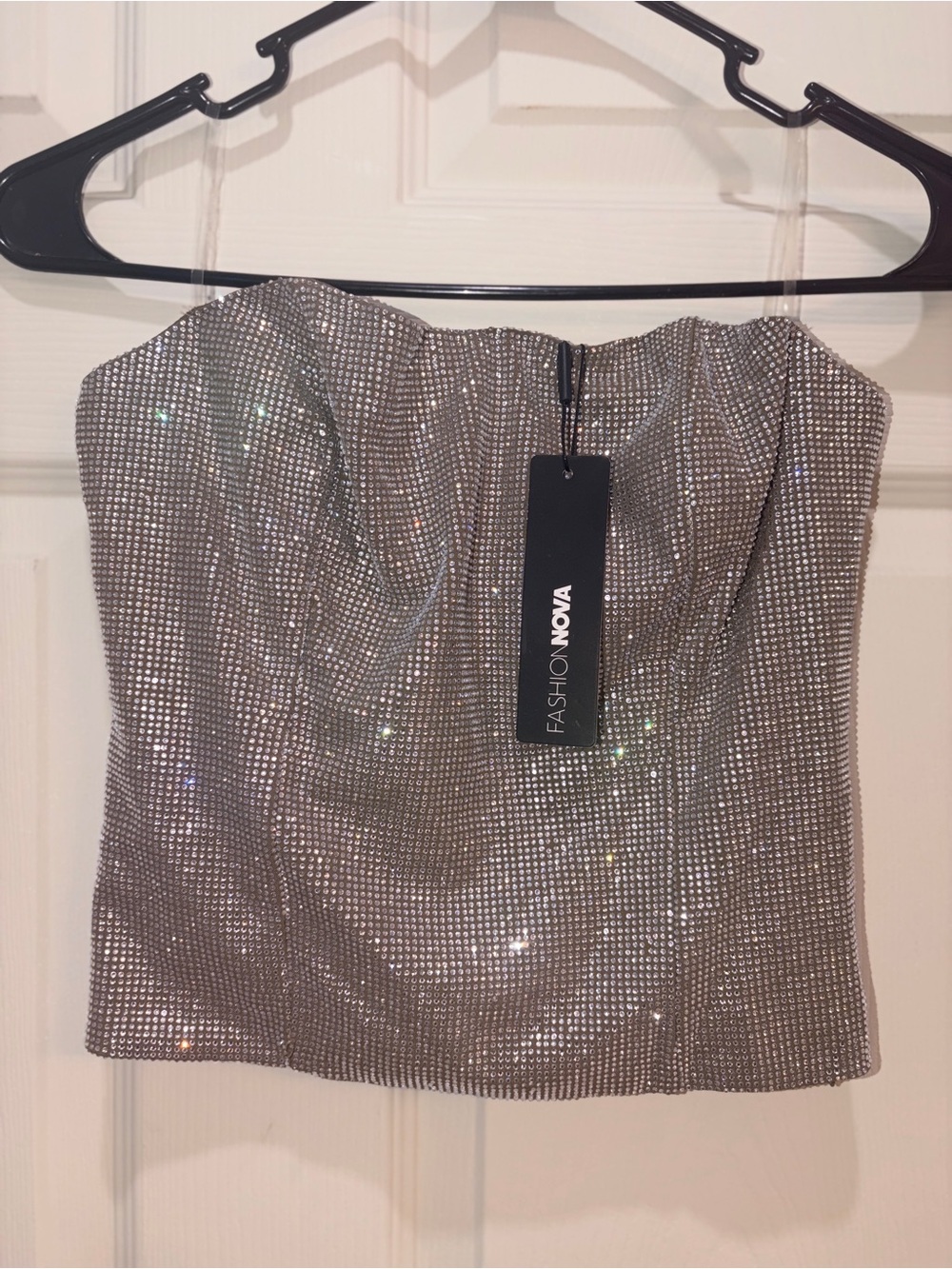 ✨BRAND NEW FASHION NOVA -LIGHT UP THE ROOM- Rhinestone✨ Corset Top Size: Small